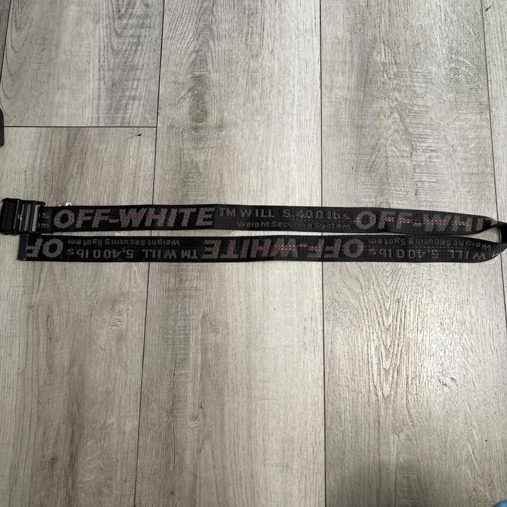 Black and white Off-White belt MEN SIZE 34